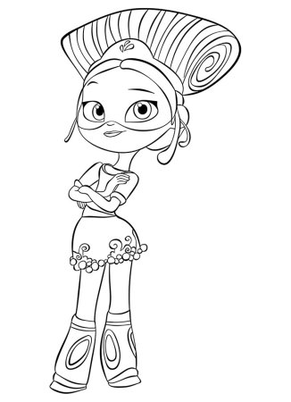 Раскраска сказочный патруль Маша