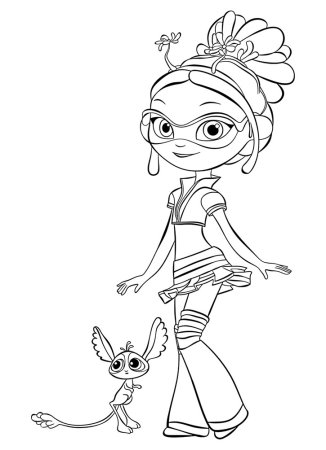 Раскраска сказочный патруль Варя