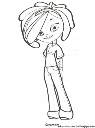 Раскраска сказочный патруль Маша