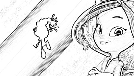 Сказочный патруль разукрашка Аленка