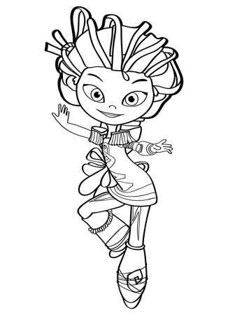 Раскраска сказочный патруль Варя