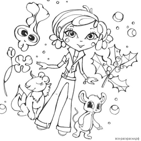 Раскраска сказочный патруль Аленка