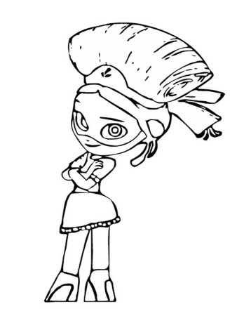 Разукрашки сказочный патруль Снежка