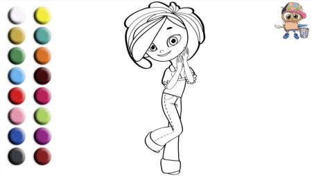 Раскраска сказочный патруль Аленка