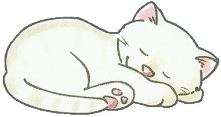 Спящий кот рисунок