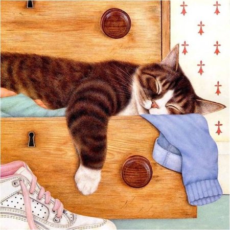 Славные коты Anne Mortimer.