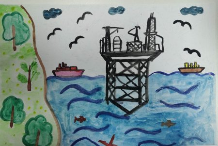 Рисунок на тему Нефтяник