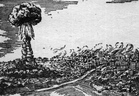 Раскраска ядерный взрыв