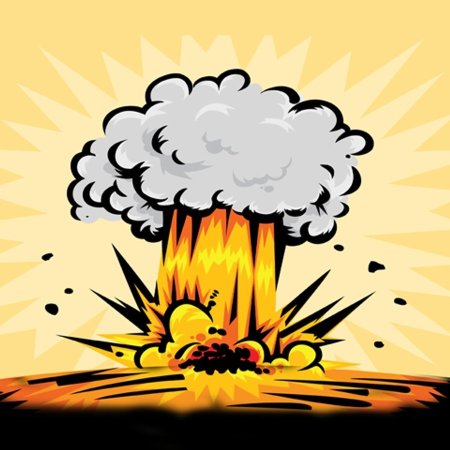 Нарисованный взрыв