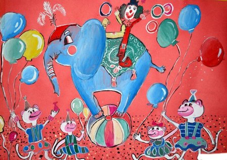 Художник в цирке