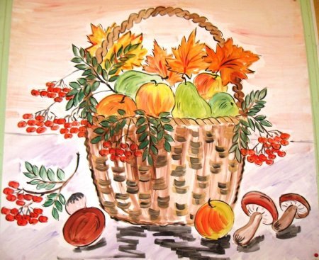 Рисунок на тему уборка урожая