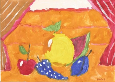 Грузовик с овощами для детей