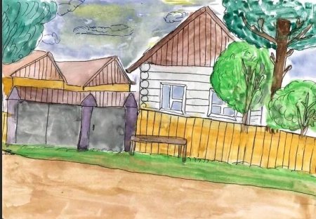 Рисование деревни