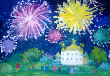 Праздничный салют для детей