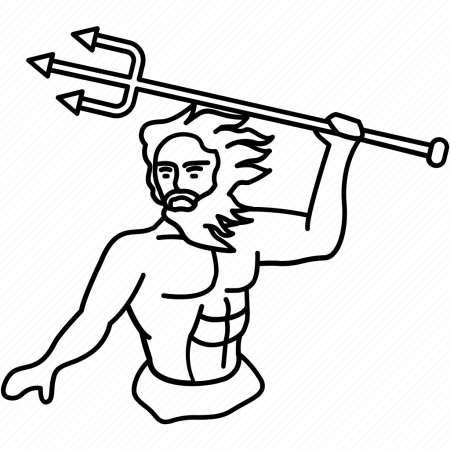 Зевс Бог древней Греции рисунок