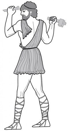 Аид Бог древней Греции раскраска