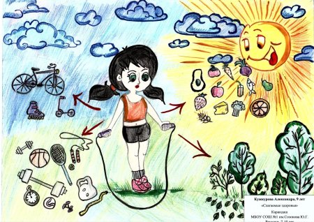 Рисунок на тему здоровый образ жизни
