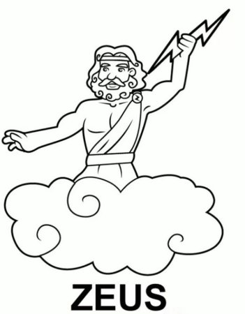 Боги древней Греции Посейдон карандашом
