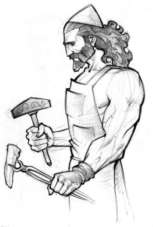 Аполлон Бог древней Греции рисунок