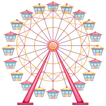Колесо обозрения рисунок