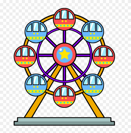 Колесо обозрения нарисовать