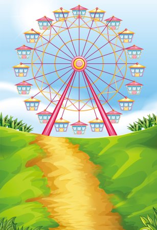 Колесо обозрения рисунок