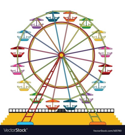 Колесо обозрения иллюстрация