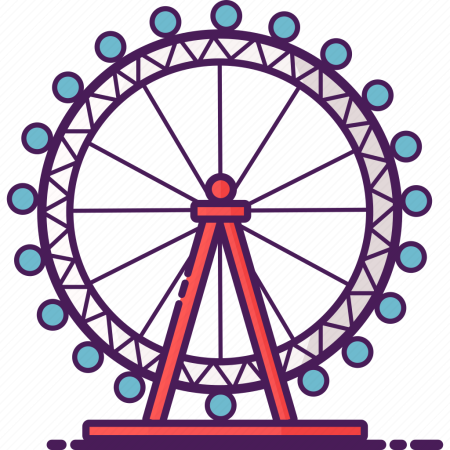 Колесо обозрения Лондон вектор