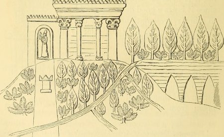 7 Чудес света раскраска висячие сады Семирамиды
