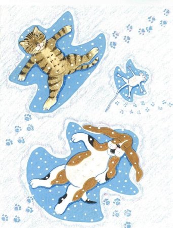 Рисунок снежного ангела