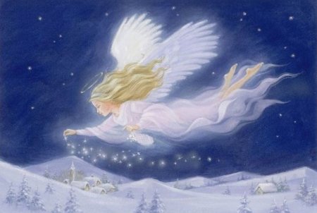 Художник Хейзел Линкольн Рождественский ангел
