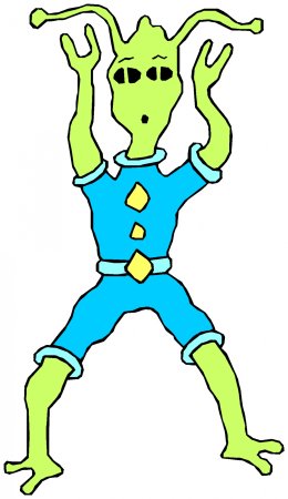 Костюм инопланетянина рисунок