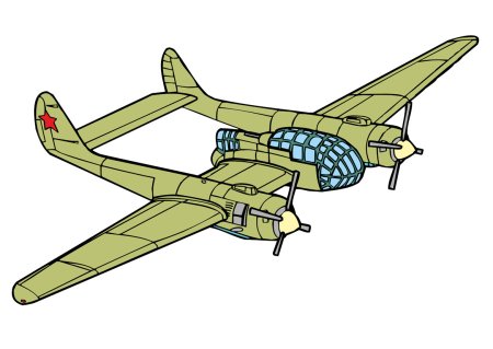 Военный самолет рисунок