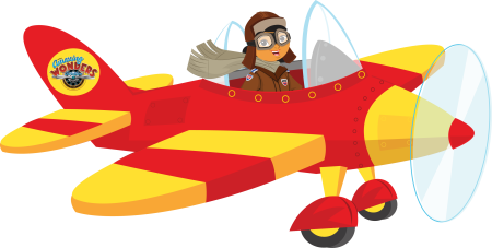 Самолет мультяшный