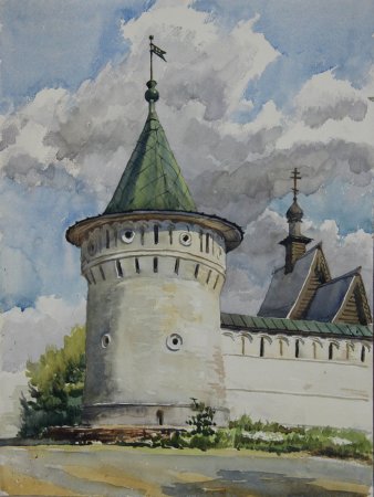 Серпуховский Кремль картина Бурдыкина