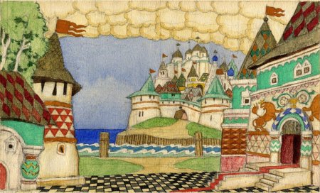 Иван Билибин город Китеж