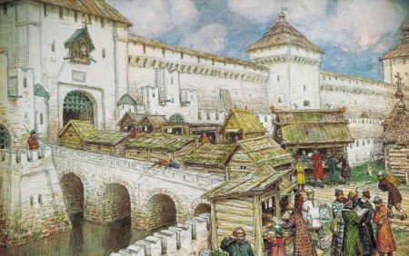 Васнецов Белокаменный Кремль Дмитрия Донского