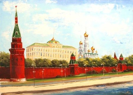 Краснокирпичный Московский Кремль