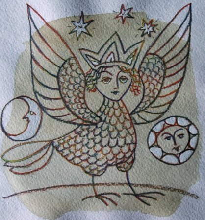 Птица Сирин изо