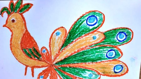 Сказочная птица рисование в подготовительной группе