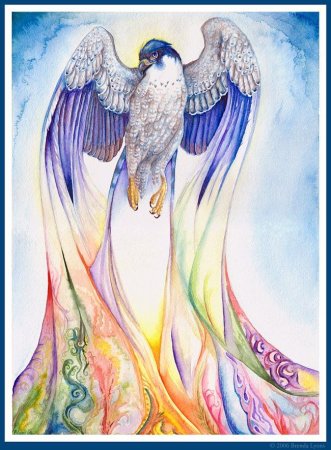 Красивая живопись фантастические птицы