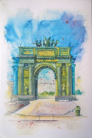 Триумфальная арка Нарвские ворота