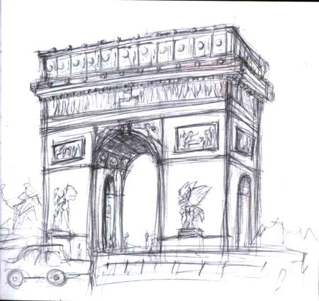 Триумфальная арка Курск Графика