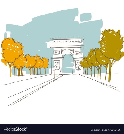 Триумфальная арка Ставрополь вектор