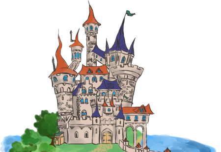 Замок рисунок