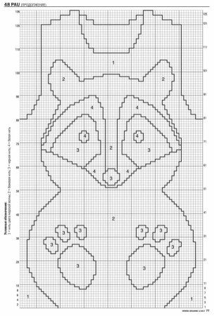 Узоры для интарсии спицами