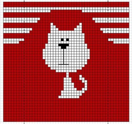 Детский жаккард с кошками