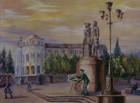 Художник Алексей Рыжков "на Старом Уктусе"