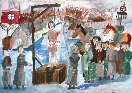 Подвиг Зои Космодемьянской рисунок