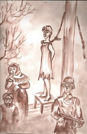 Подвиг Зои Космодемьянской рисунок